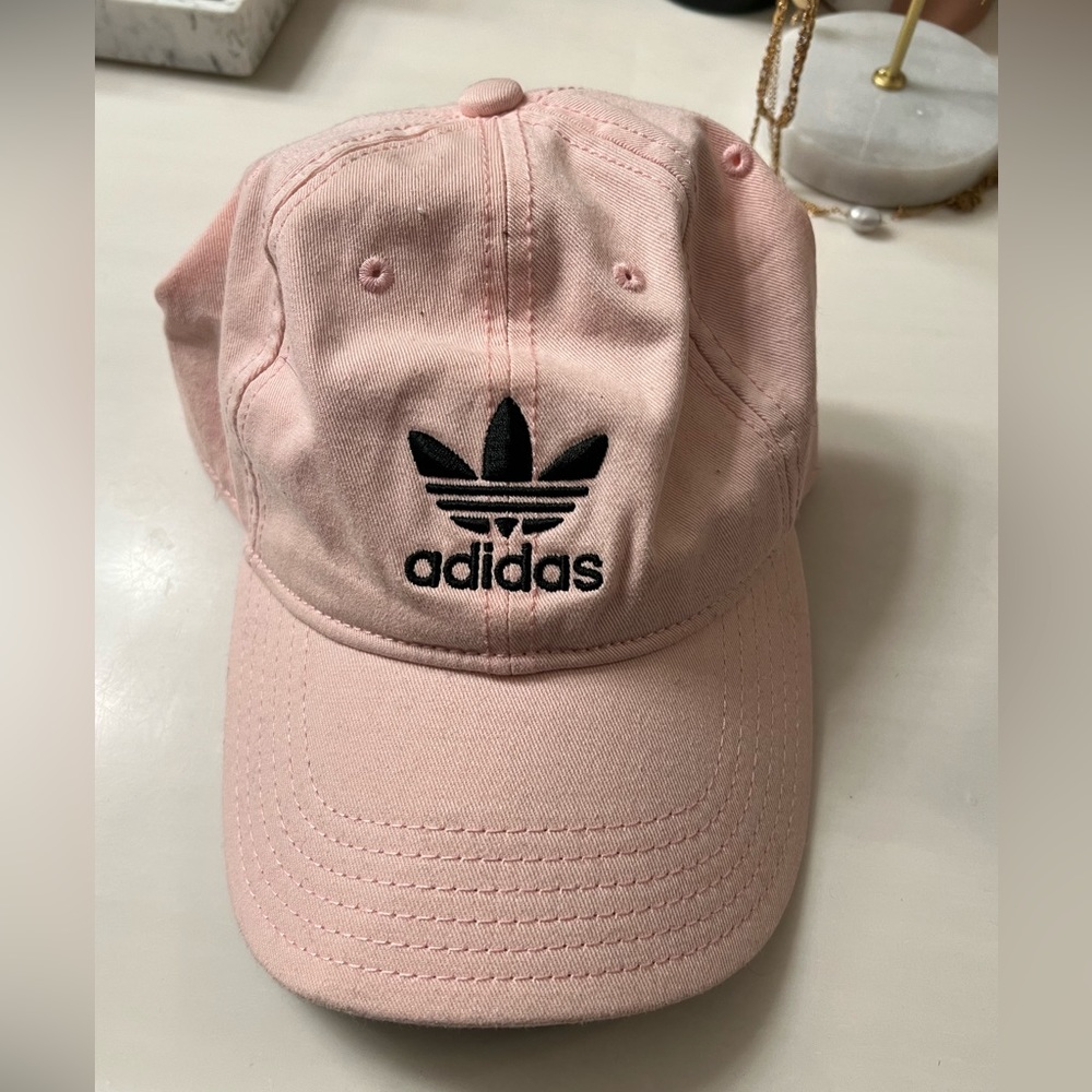 Pink adidas originals hat